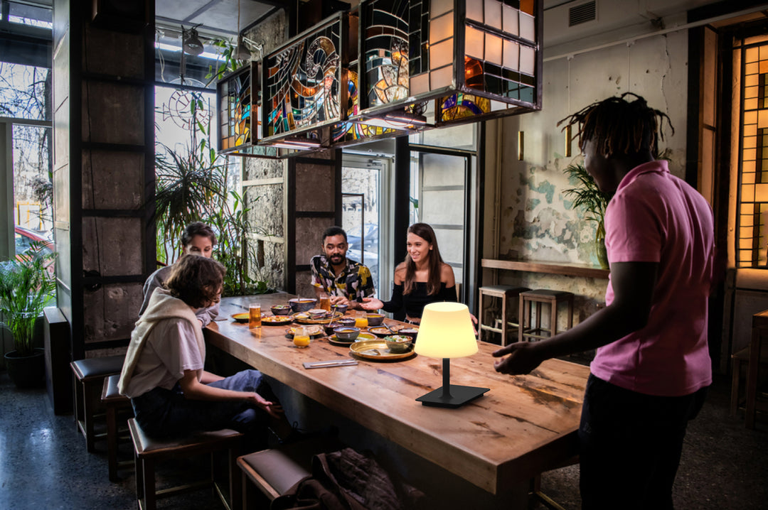 SMITH LED Wireless Outdoor touch Dimmable 4000mAh Rechargeable table Light Type C input USB 5V 2A output  IP44 - 7Pandas USA Lighting Store