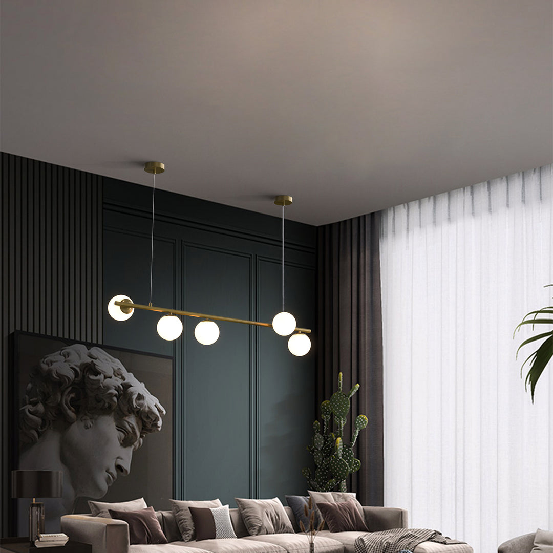 ANGELO Contemporary Pendant Light 5*G9 Base Aged Brass - 7Pandas USA Lighting Store