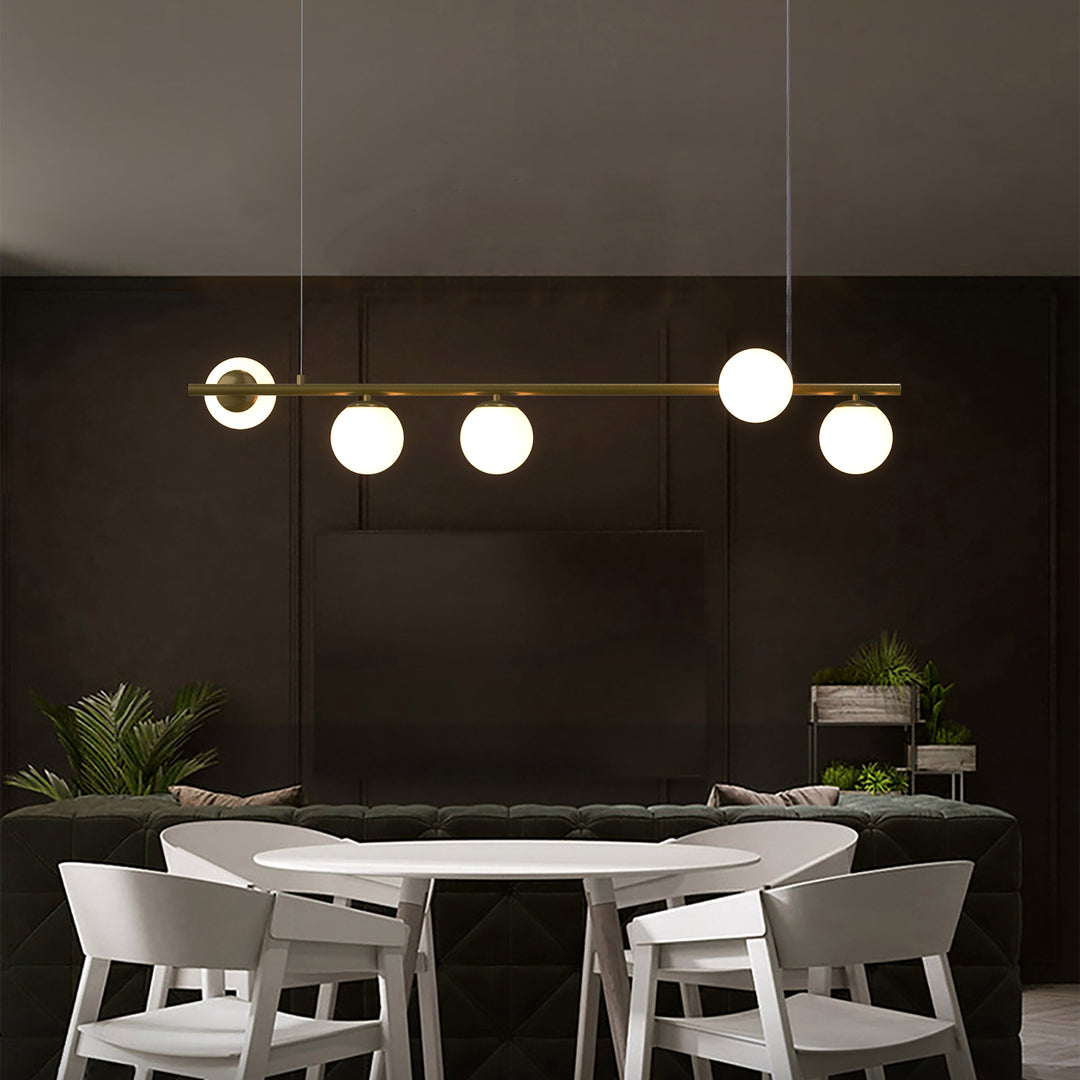 ANGELO Contemporary Pendant Light 5*G9 Base Aged Brass - 7Pandas USA Lighting Store